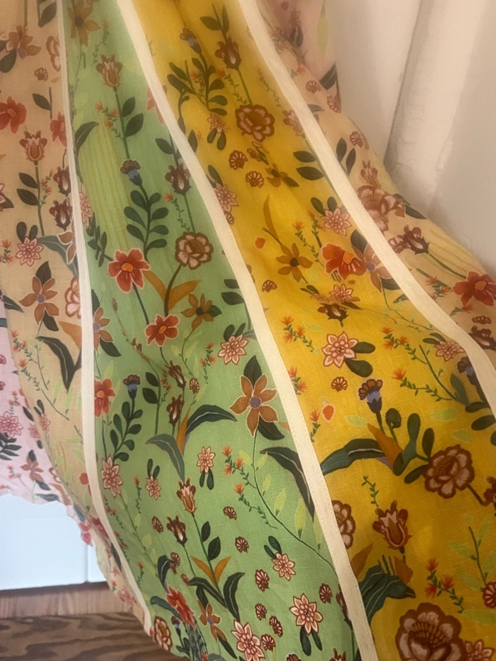 Brand New With Tags Christian LaCroix Floral Panel Linen-blend Midi Dress, Gorg! - Picture 9 of 15